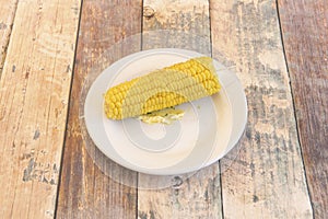 Corn on the cob or corn cocido or elote cocido is a culinary term used