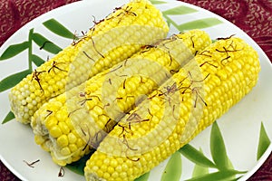 Corn Cobs Butter Saffron