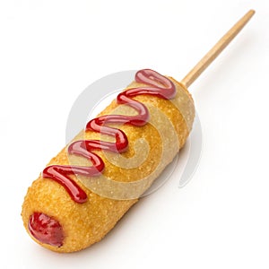 Corn dog food icon