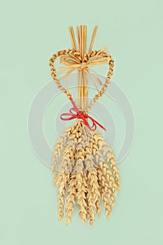 Corn Dolly Symbol of Pagan Fertility Harvest