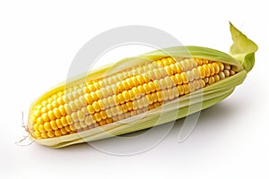 Corn, ear corn, corn cob, maize, food and meal, illustration. Generative AI