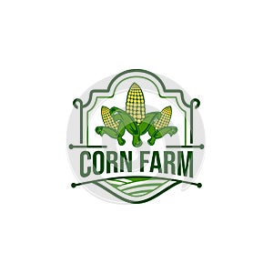 Corn farm logo concept inspiration