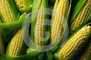 Corn farming nutrition closeup healthy food organic vegetable ripe ingredient sweet yellow