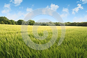 Corn field on a summers day