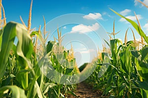 Corn Field on a sunny day