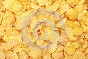 Corn flakes background