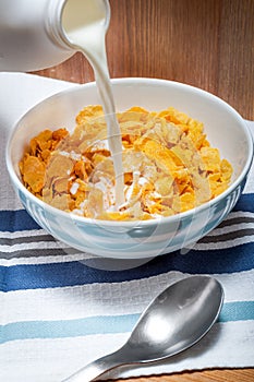 Corn flakes for breakfast