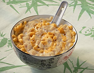 Corn flakes breakfast