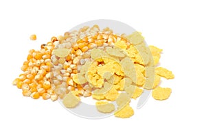 Corn Flakes And Corn Kernels