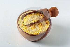 Corn flakes, couscous flour \