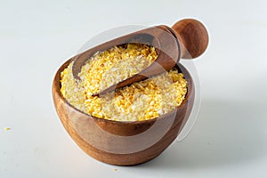 Corn flakes, couscous flour \