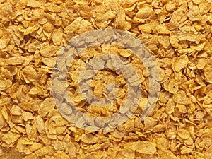 Corn flakes full frame background - Stock Image