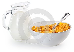 Corn flakes and milk