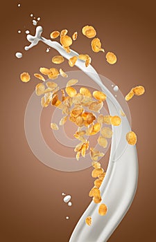 Corn flakes with milk