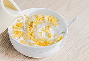 Corn flakes with milk