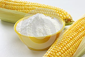 Corn flour with corns