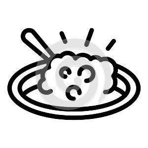 Corn food icon outline vector. Cereal breakfast