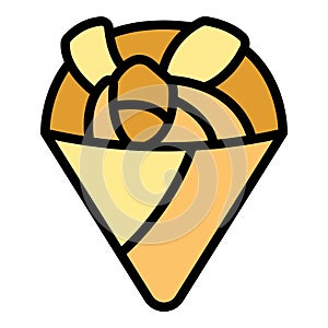 Corn food icon vector flat
