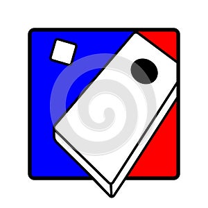 Corn hole icon symbol