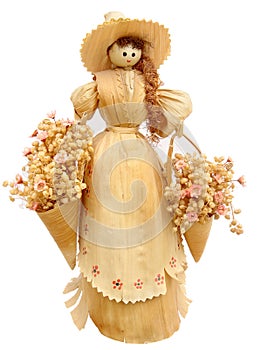 Corn husk doll