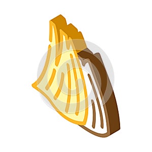 corn husks isometric icon vector illustration