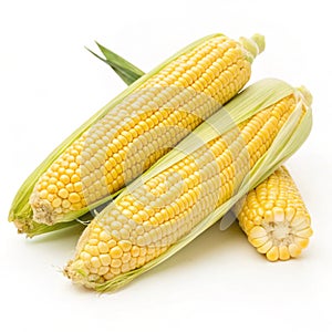 Corn isolated on white background