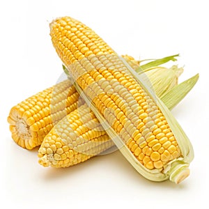 Corn isolated on white background