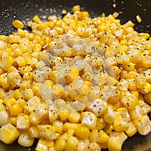 Corn Kernels with Pepper