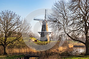 Corn mill 'De Hoop' in Gorinchem in the Netherlands