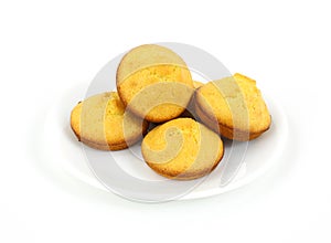 Corn muffins on plate