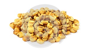 Corn nuts on white background