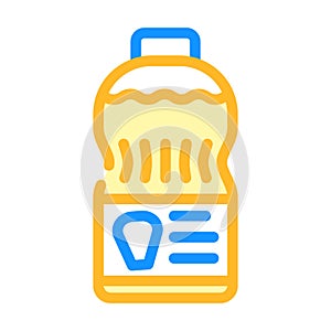 corn oil color icon vector illustration