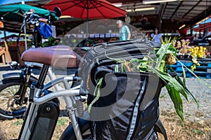 Corn over flows bicycle bags