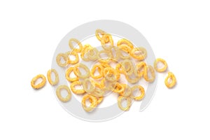 Corn Rings Isolated, Puffs with Spices