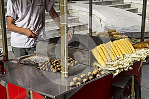 Corn seller