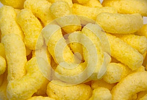 Corn snacks close