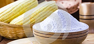 Corn starch is the corn flour used in cooking to prepare creams, as a thickener