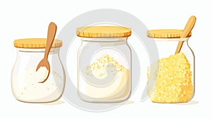 Corn Starch in Glass Jar - Essential Baking Ingredient Presentation