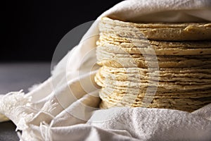 Corn Tortillas Closeup