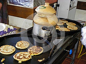 Corn tortillas tortilla de maiz with cheese photo