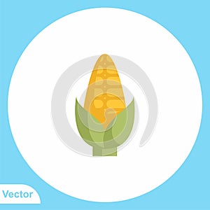 Corn vector icon sign symbol