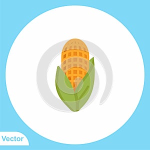 Corn vector icon sign symbol