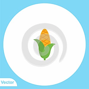 Corn vector icon sign symbol