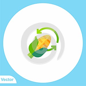 Corn vector icon sign symbol