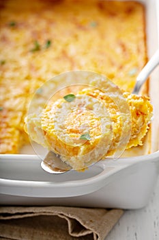 Cornbread and cheese casserole