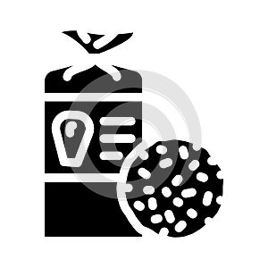cornbread food glyph icon vector illustration