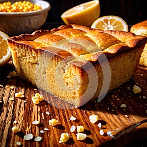 cornbread freshly baked bread, food staple for meals