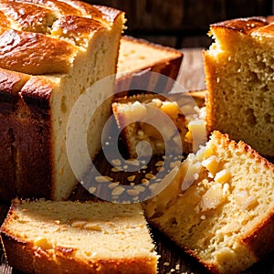 cornbread freshly baked bread, food staple for meals