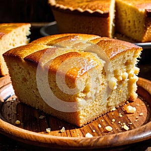 cornbread freshly baked bread, food staple for meals