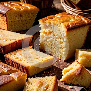 cornbread freshly baked bread, food staple for meals